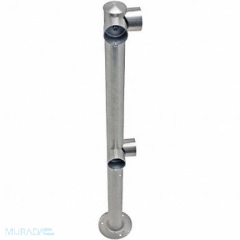 TENSABARRIER Adapta-Rail Corner Post Polished Chrome, 3ZCC7