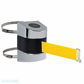 TENSABARRIER D0121 Belt Barrier Chrome Belt Color Yellow, 3ZCG8