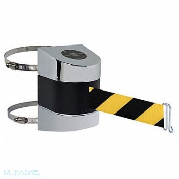 TENSABARRIER D0121 Belt Barrier Chrome Belt Yellow/Black, 3ZCH2