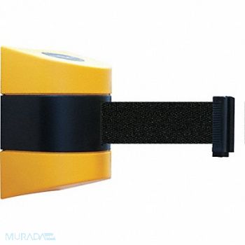 TENSABARRIER D0129 Belt Barrier Yellow Belt Color Black, 3ZDE9