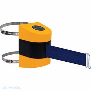 TENSABARRIER D0123 Belt Barrier Yellow Belt Color Blue, 3ZCT4