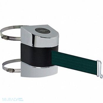 TENSABARRIER D0134 Belt Barrier Chrome Belt Color Green, 3ZCX9