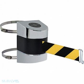 TENSABARRIER D0134 Belt Barrier Chrome Belt Yellow/Black, 3ZCY4