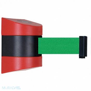 TENSABARRIER D0129 Belt Barrier Red Belt Color Green, 3ZCZ2