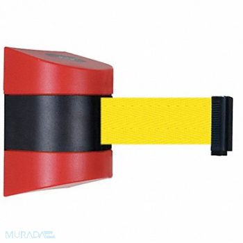 TENSABARRIER D0129 Belt Barrier Red Belt Color Yellow, 3ZCZ3