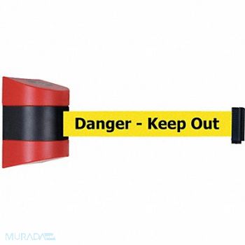 TENSABARRIER D0131 Belt Barrier Red Belt Color Yellow, 3ZDA1