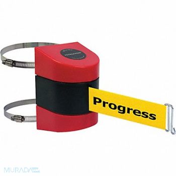 TENSABARRIER D0137 Belt Barrier Red Belt Color Yellow, 3ZDC2