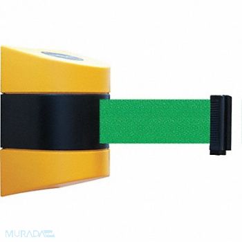 TENSABARRIER D0129 Belt Barrier Yellow Belt Color Green, 3ZDF1
