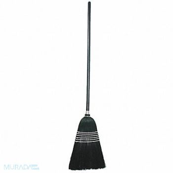 TOUGH GUY Corn Broom 42 in Handle L 11 in Face, 3ZJD6