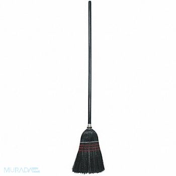 TOUGH GUY Corn Broom 42 in Handle L 10 in Face, 3ZJE1