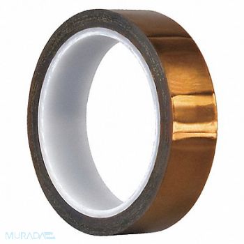 TAPECASE Film Tape 3/8 in x 36 yd Amber 2.5 mil, 15C545