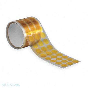 TAPECASE Film Tape 1inx1 in Amber 2.5 mil PK250, 16U715