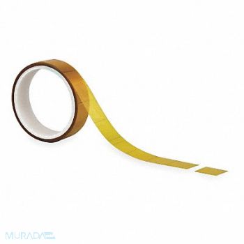 TAPECASE Film Tape 2 in x 2 in Amber 2.5 mil PK15, 16U724