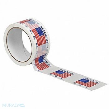 TAPECASE Carton Sealing Tape Blue Red, 15C749