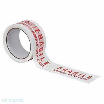 TAPECASE Carton Sealing Tape Red Hot Melt Resin, 15C753
