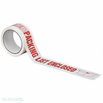 TAPECASE Carton Sealing Tape Red Hot Melt Resin, 15C754