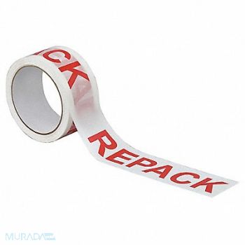 TAPECASE Carton Sealing Tape Red Hot Melt Resin, 15C757