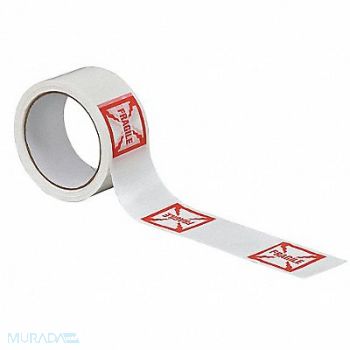 TAPECASE Carton Sealing Tape Red Hot Melt Resin, 15C761
