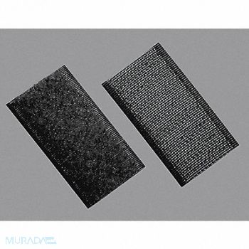 TAPECASE Hook and Loop 1x3 In Black PK300, 16U738