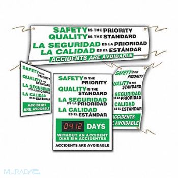 ACCUFORM Safety Kit White Plastic Aluminum, 3ZZT7