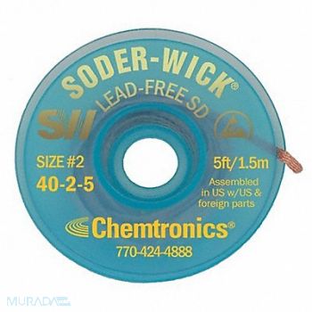 CHEMTRONICS No.2 Desoldering Wick, 24JY87