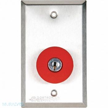 DORTRONICS Push Button w/Key Reset 125VAC 2-3/4 W, 400A76
