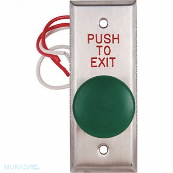 DORTRONICS Push to Exit Button 125VAC Green Button, 400A91
