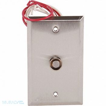 DORTRONICS Push Button 24VDC 3-3/4 W Black Button, 400A94