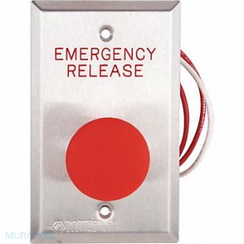 DORTRONICS Emergency Push Button 125VAC 2-3/4 W, 400A98