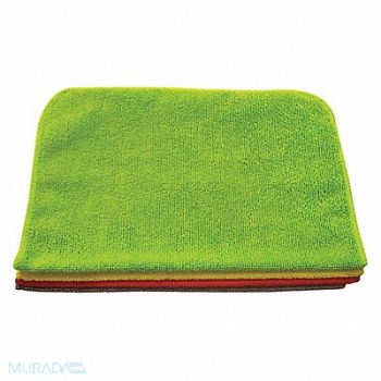 TOUGH GUY Microfiber Cloth 12 x 16 Assorted PK12, 400C55