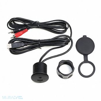 POLY-PLANAR Panel Mount Adapter 6.5 ft Size Black, 400C57