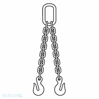GRAINGER APPROVED Chain Sling 5 ft L DOG Sling Type, 400F04