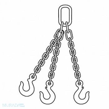GRAINGER APPROVED Chain Sling 5 ft L TOS Sling Type, 400F09