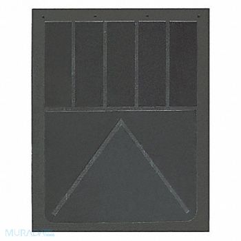 BUYERS PRODUCTS Mud Flaps Black Rubber 36 L x 24 W PR, 400K20