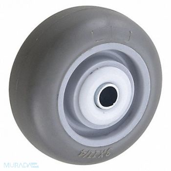 GRAINGER APPROVED Nonmark RBBR Tread Plastic Core Wheel, 400K88