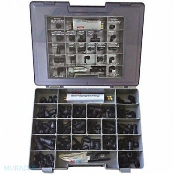 JOHN GUEST Service Repair Kit Black 1/4 3/8 Tube, 400L09