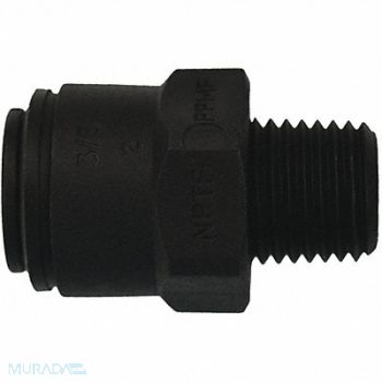 JOHN GUEST Male Connector White 3/8 Tube EPDM PK10, 400L26