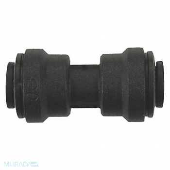 JOHN GUEST Union Connector Black 1/4 Tube PK10, 400L34
