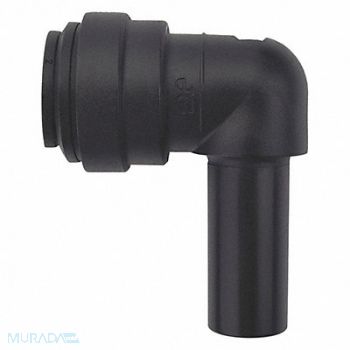 JOHN GUEST Plug-In Elbow Black 1/2 Tube Size PK10, 400L49