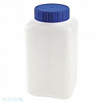 DYNALON Bottle Rectangular HDPE 1000mL PK6, 401R35