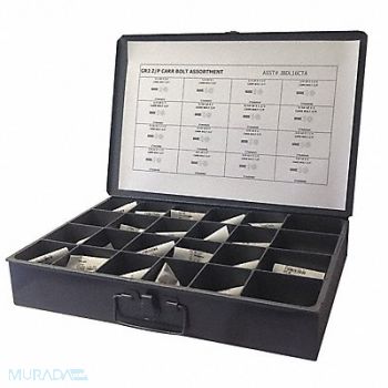 GRAINGER APPROVED Carriage Bolt Asrtmnt No of Pieces 250, 402J94