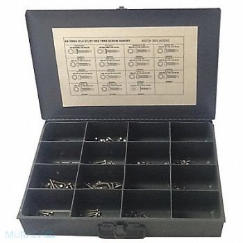 GRAINGER APPROVED Ring Assortment 24 Sizes 600 pcs., 402K28