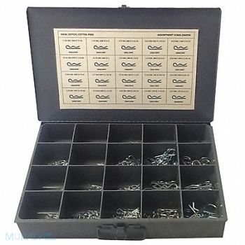 GRAINGER APPROVED Pin Assortment 20 Sizes 1100 pcs., 402K03