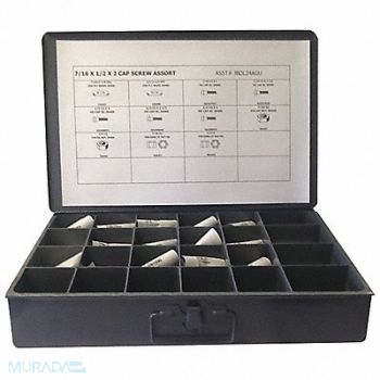 GRAINGER APPROVED HexHeadCap Screw Asrtmnt No ofPieces 235, 402K08