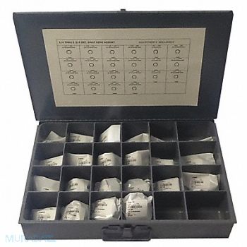 GRAINGER APPROVED Ring Assortment 22 Sizes 550 pcs., 402K37