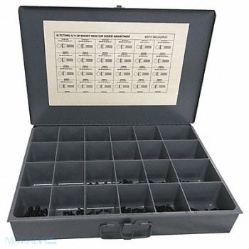 GRAINGER APPROVED Socket CapScrewAssort. In Plain 600pcs, 402K40
