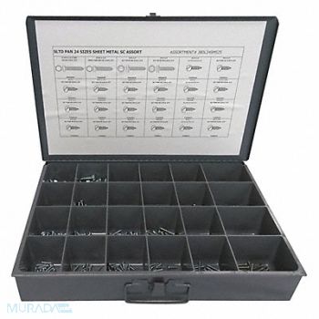 GRAINGER APPROVED Tapping Screw Assortment 600 pcs., 402K58