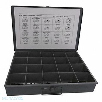 GRAINGER APPROVED Socket Set Screw Assort. In Plain 500pcs, 402K62