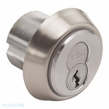 BEST Mortise Cylinder Satin Chrome Finish, 481T92