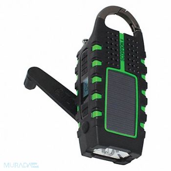 ETON Portable Weather Radio Green 6-1/2 L, 404J95